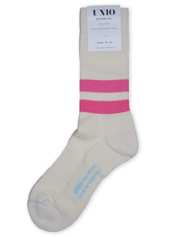 Socken TENNIS - ecru / pink