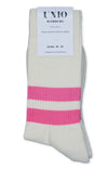 Socken TENNIS - ecru / pink