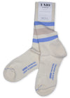 Socken TORONTO - ecru / pastel blue / toast