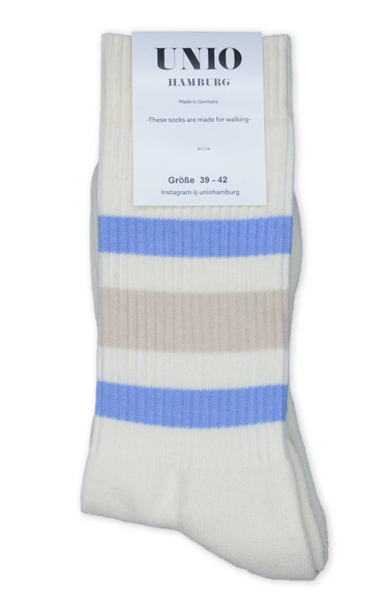 Socken TORONTO - ecru / pastel blue / toast