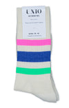 Socken TORONTO - ecru / neon pink / blue / neon green