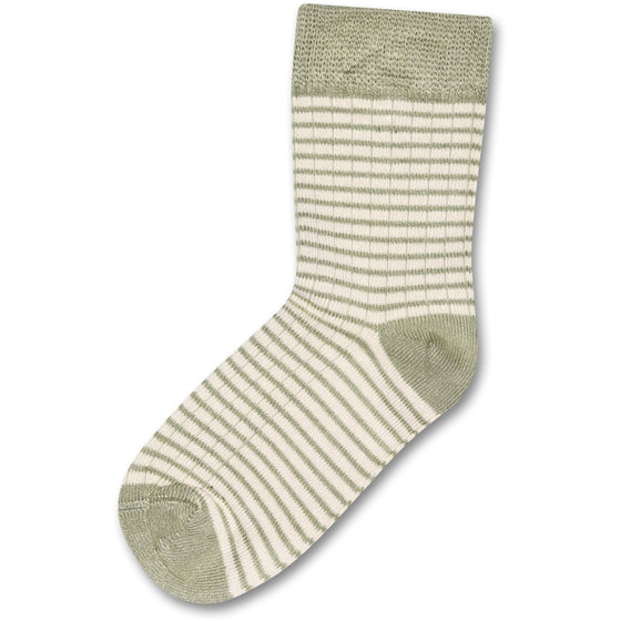 Socken - Thin Stripe - Green Shadow