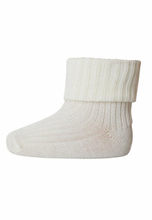  Rib Socken aus Wolle - Snow White