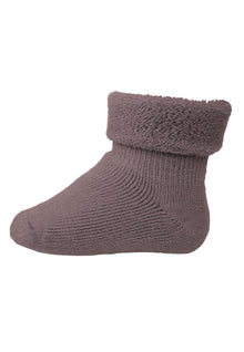  Baby Socken aus Merino Wolle - Dark Purple Dove