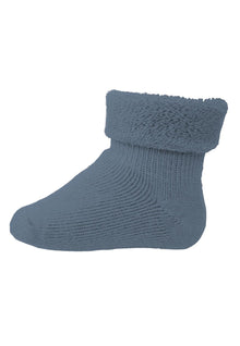  Baby Socken aus Merino Wolle - Stone Blue