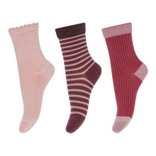  3er Pack Socken - Silver Pink