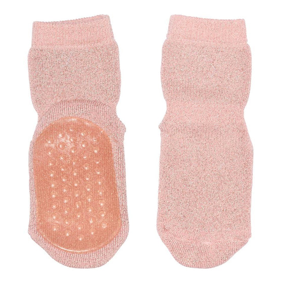 Anti-Rutsch-Socken - Silver Pink