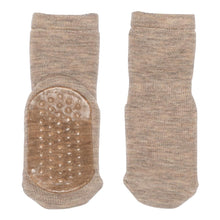  Anti-Rutsch-Socken - Light Brown Melange