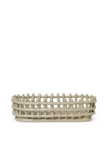  Ceramic Basket - Oval Cashmere
