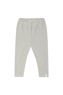  Jersey Leggings aus Bio-Baumwolle - green stripes