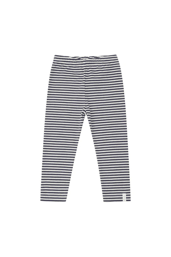 Jersey Leggings 'navy stripes' aus Bio-Baumwolle