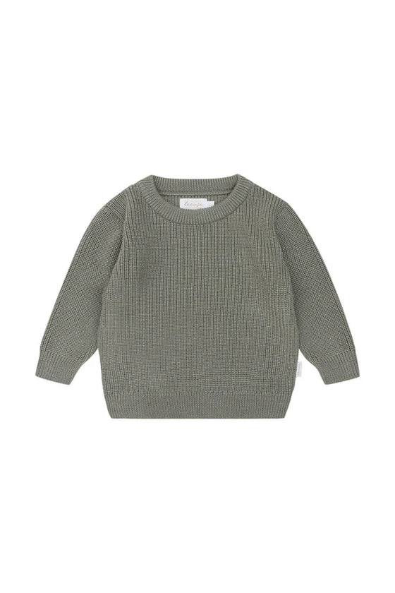 CHUNKY KNIT AUS BIO-BAUMWOLLE - GREEN