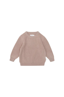  CHUNKY KNIT AUS BIO-BAUMWOLLE FÜR KINDER - DUSTY ROSE