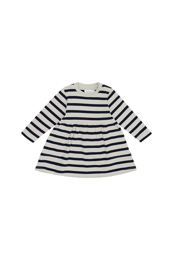 Sweatkleid - navy stripes