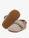 Baby Slipper/Hausschuhe aus Wolle - Sand Melange