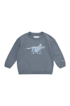 Oversized Sweatshirt "Big Triceratops" - blau