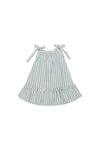Leinenkleid 'blue stripes' - blue stripes