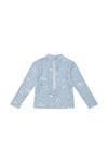 UV-Langarmshirt blau 'under the sea' - underwater blue
