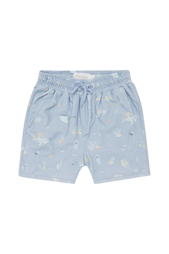 Badeshorts 'under the sea' - underwater blue