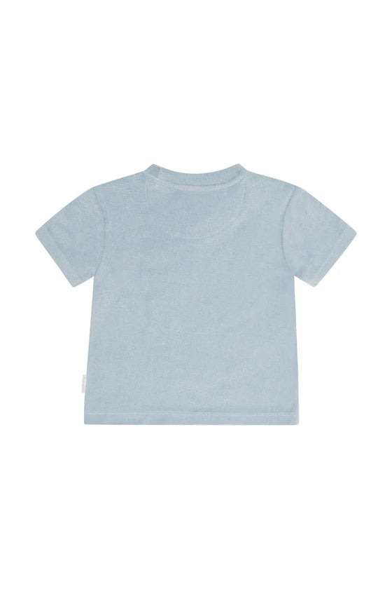 Frottee Shirt 'ocean child' - clear blue