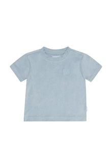  Frottee Shirt 'ocean child' - clear blue