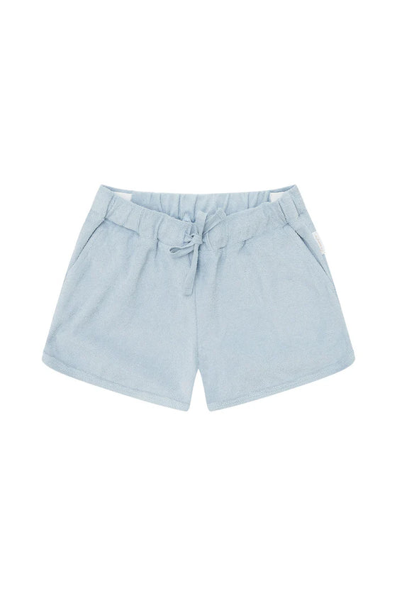 Frottee Shorts - clear blue