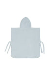 Poncho aus Musselin 'fish' - clear blue