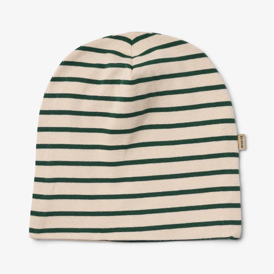2 Hat Soft Aidan - blue green stripe
