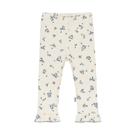 Frill Leggins - Stone Blue Floral