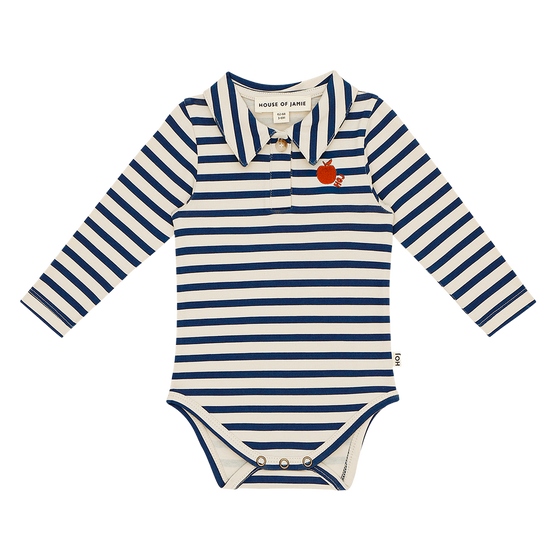 Boy Body mit Kragen - Deep Blue Lines