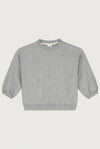 Baby Dropped-Shoulder-Pulli  - Grey Melange