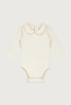 Baby Body mit Kragen GOTS - Cream