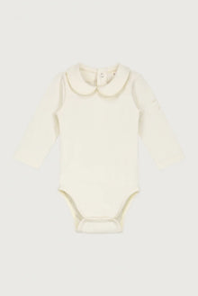  Baby Body mit Kragen GOTS - Cream