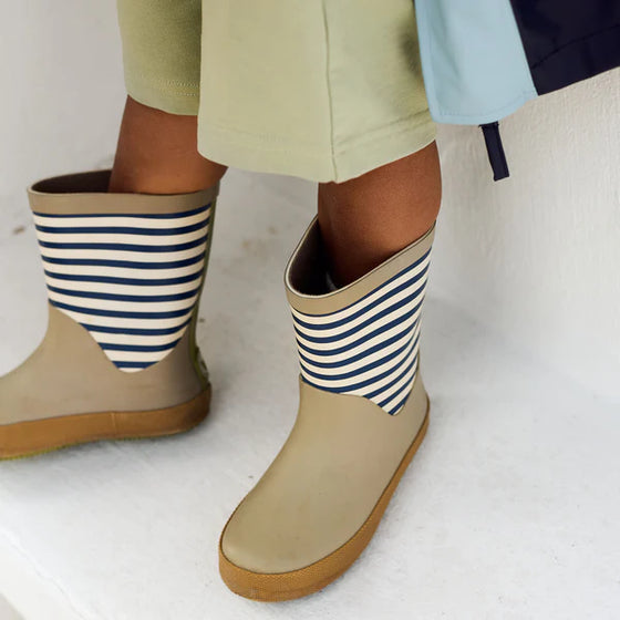 Gummistiefel Juno - blue stripe