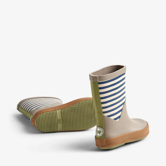 Gummistiefel Juno - blue stripe