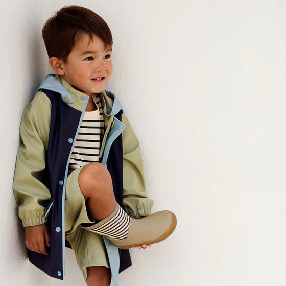 Gummistiefel Juno - blue stripe