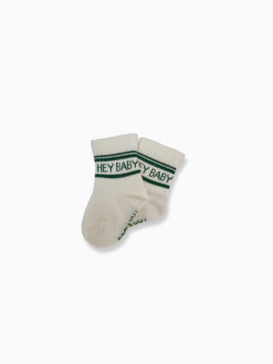 HEY BABY Socken - Green/Milk