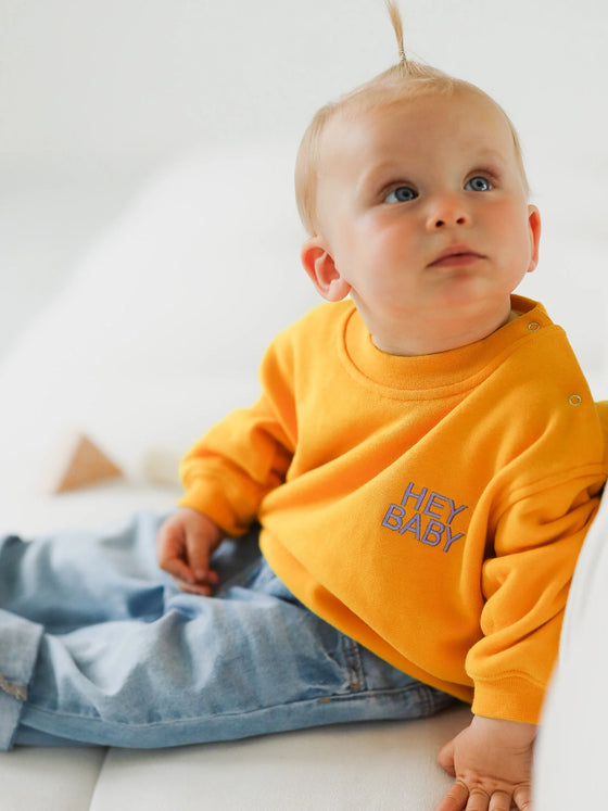 HEY BABY Sweatshirt orange