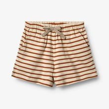 Jersey Shorts Kalle - warm caramel stripe