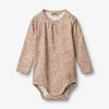 Body L/S Liv - lilac flower meadow