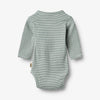 Body Wraparound L/S Pil - stormy sea stripe
