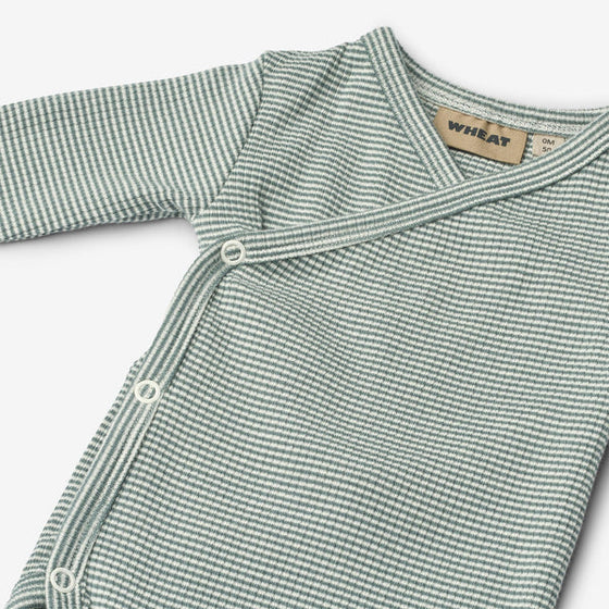 Body Wraparound L/S Pil - stormy sea stripe