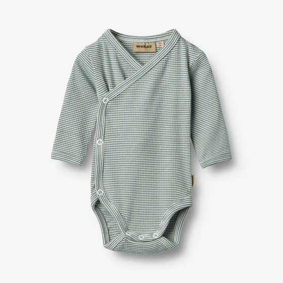 Body Wraparound L/S Pil - stormy sea stripe