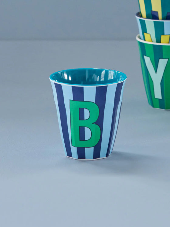 Medium Becher - Blau - B - Stripes