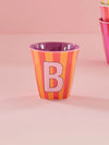 Medium Becher - Orange - B - Stripes