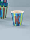 Medium Becher - Blau - K - Stripes