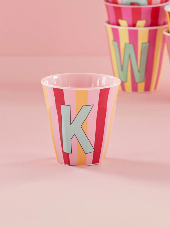 Medium Becher - Pink - K - Stripes