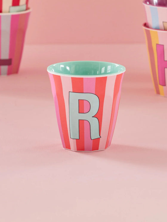 Medium Becher - Pink - R - Stripes