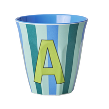  Medium Becher - Blau - A - Stripes