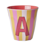 Medium Becher - Pink - A - Stripes